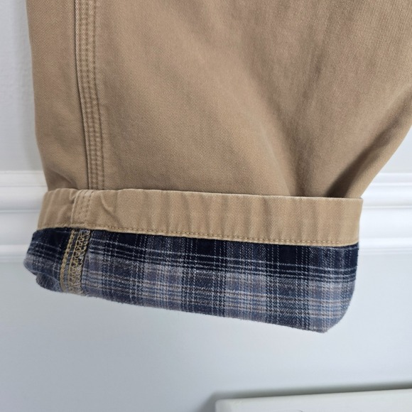 Carhartt Mens Work Utility Rugged Flannel Lined Carpenter Pants 36x30 Gorpcore - Picture 3 of 10